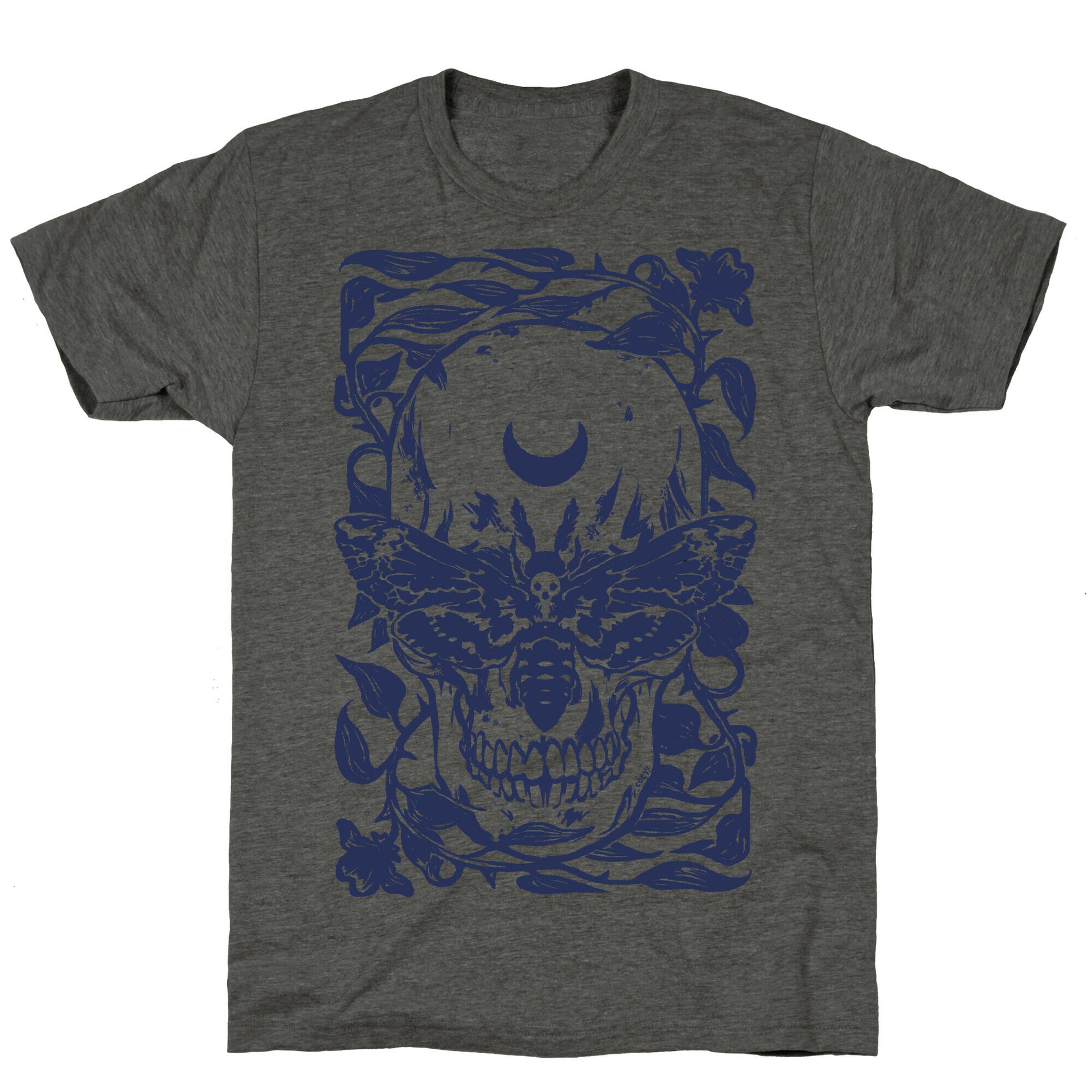 Skull Moth Unisex Triblend Tee