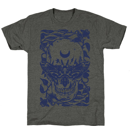 Skull Moth Unisex Triblend Tee
