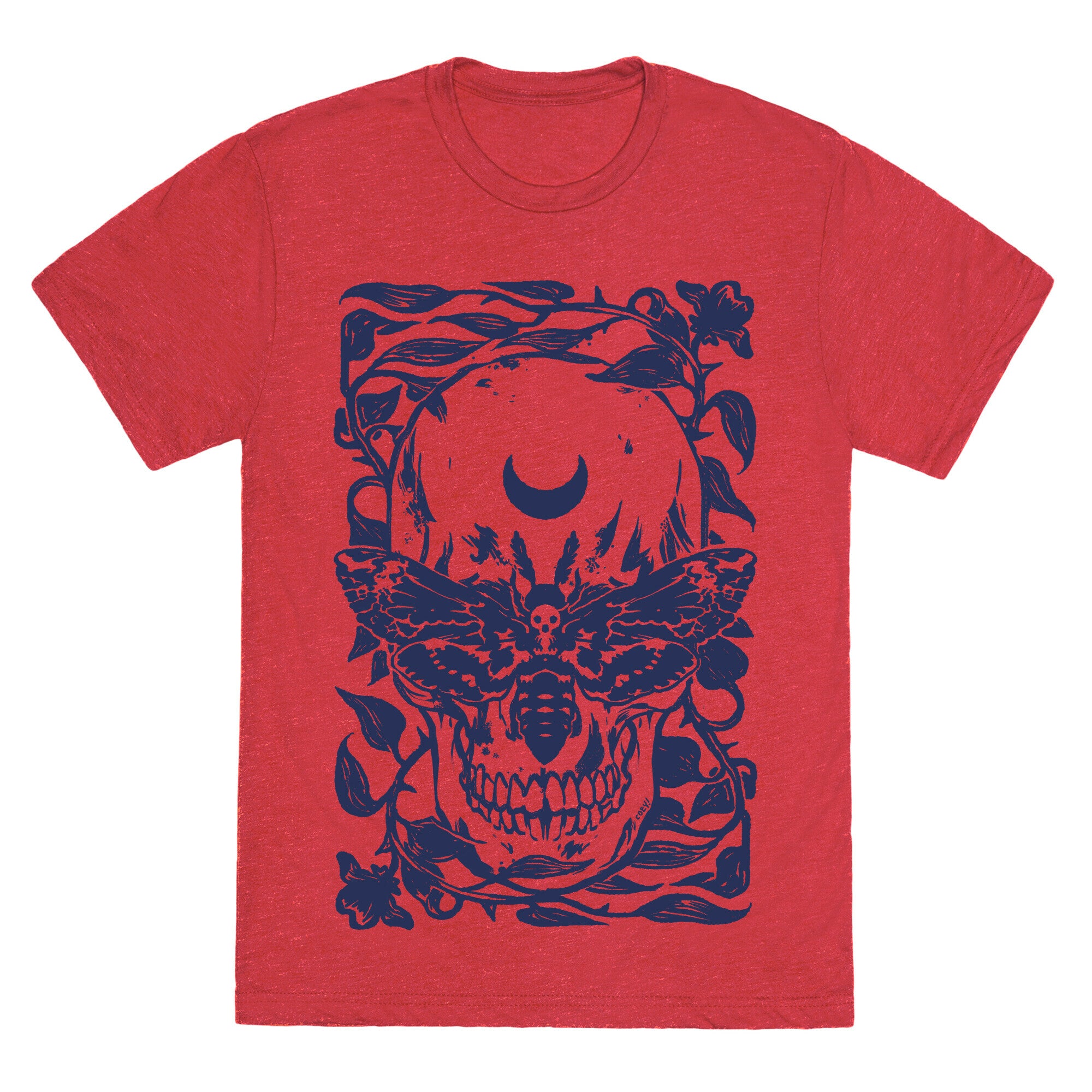 Skull Moth Unisex Triblend Tee