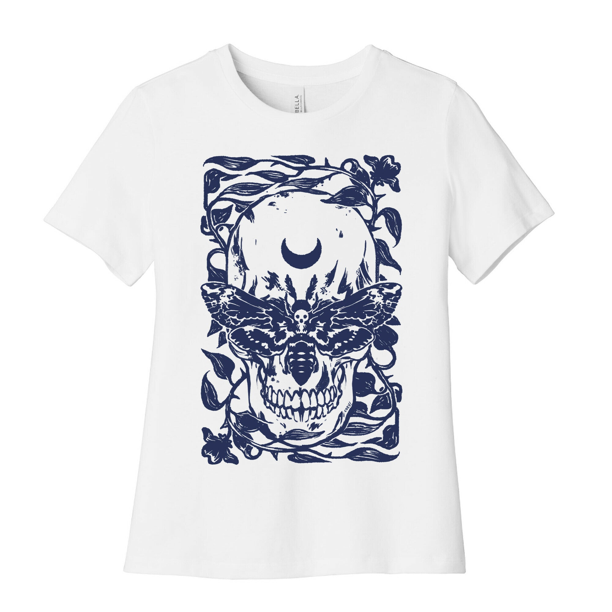 Skull Moth Women's Cotton Tee