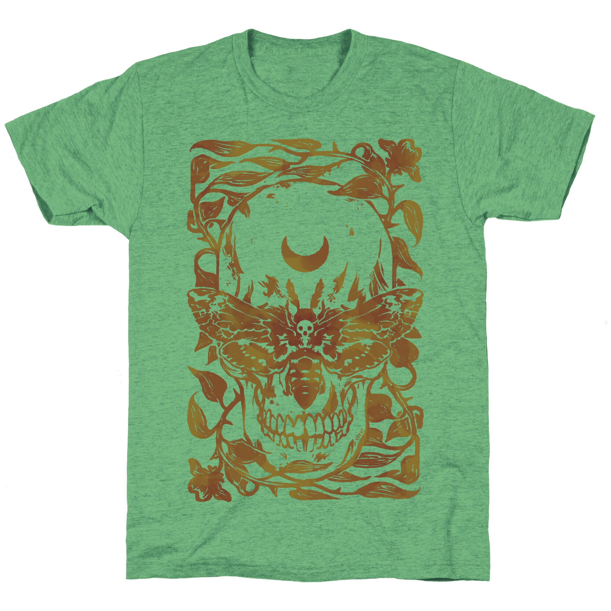 Skull Moth Unisex Triblend Tee