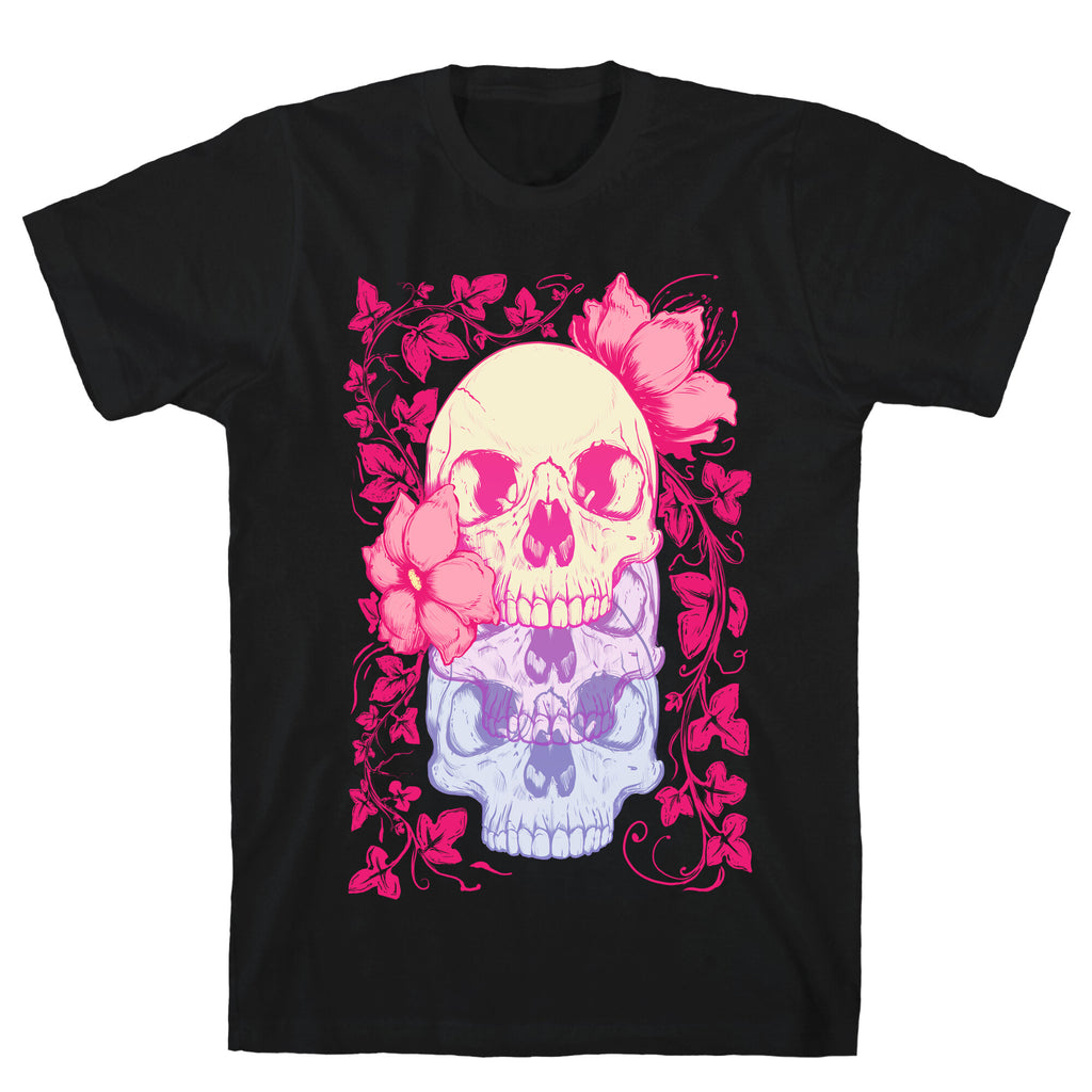 Skull of Vines and Flowers T-Shirt