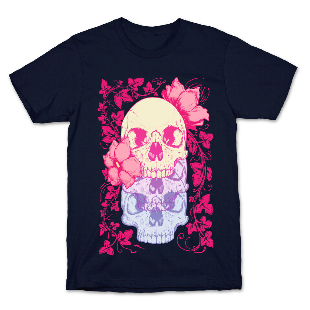 Skull of Vines and Flowers T-Shirt