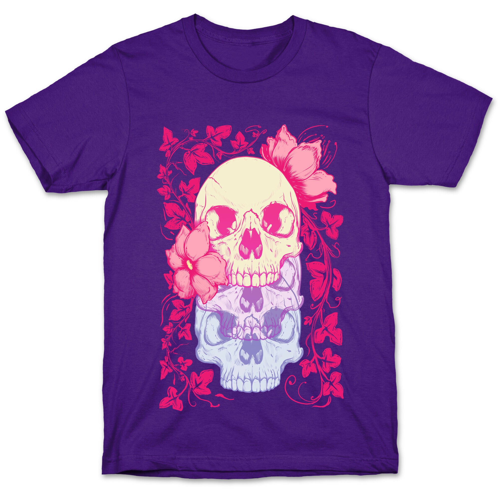 Skull of Vines and Flowers T-Shirt