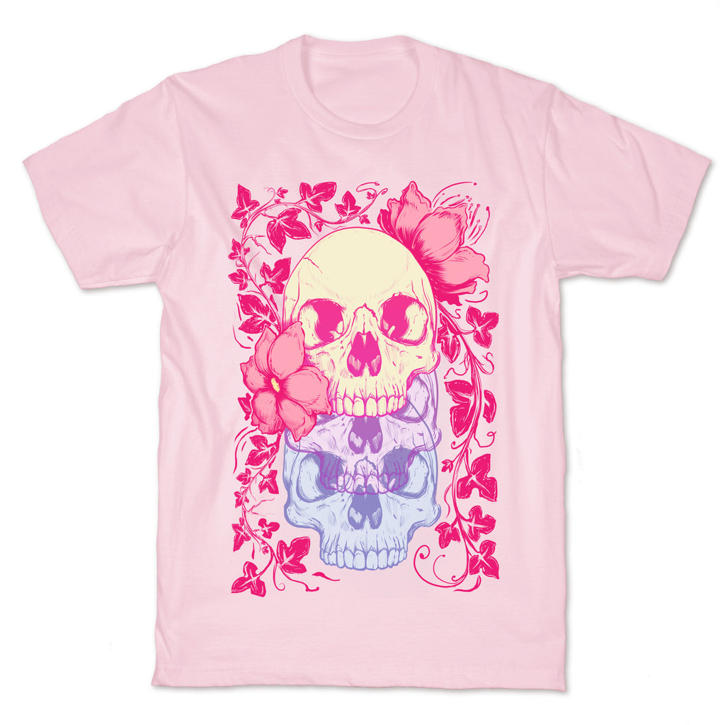 Skull of Vines and Flowers T-Shirt