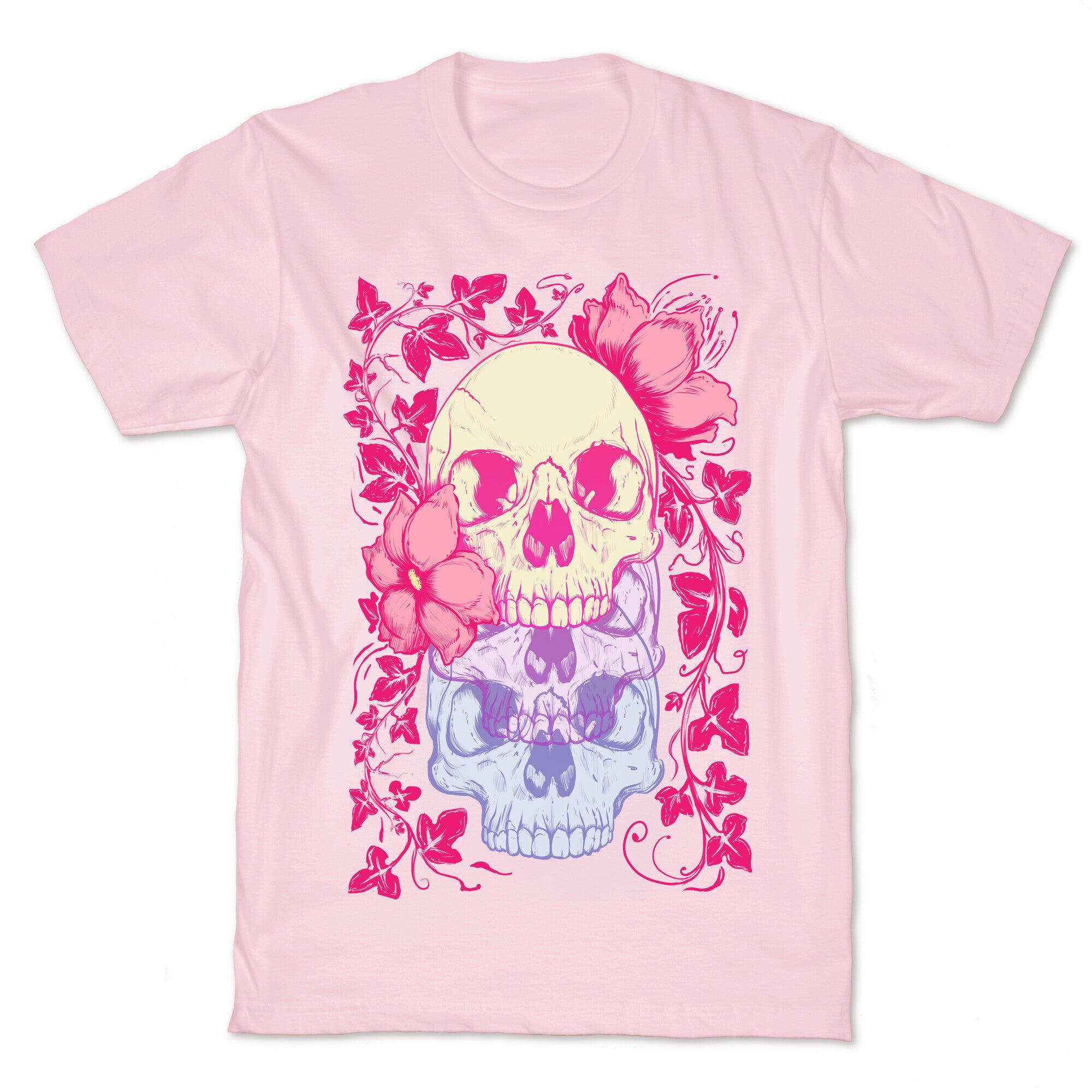 Skull of Vines and Flowers T-Shirt