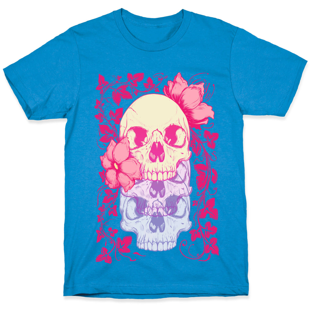 Skull of Vines and Flowers T-Shirt