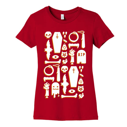 Simple Halloween Pattern Women's Cotton Tee