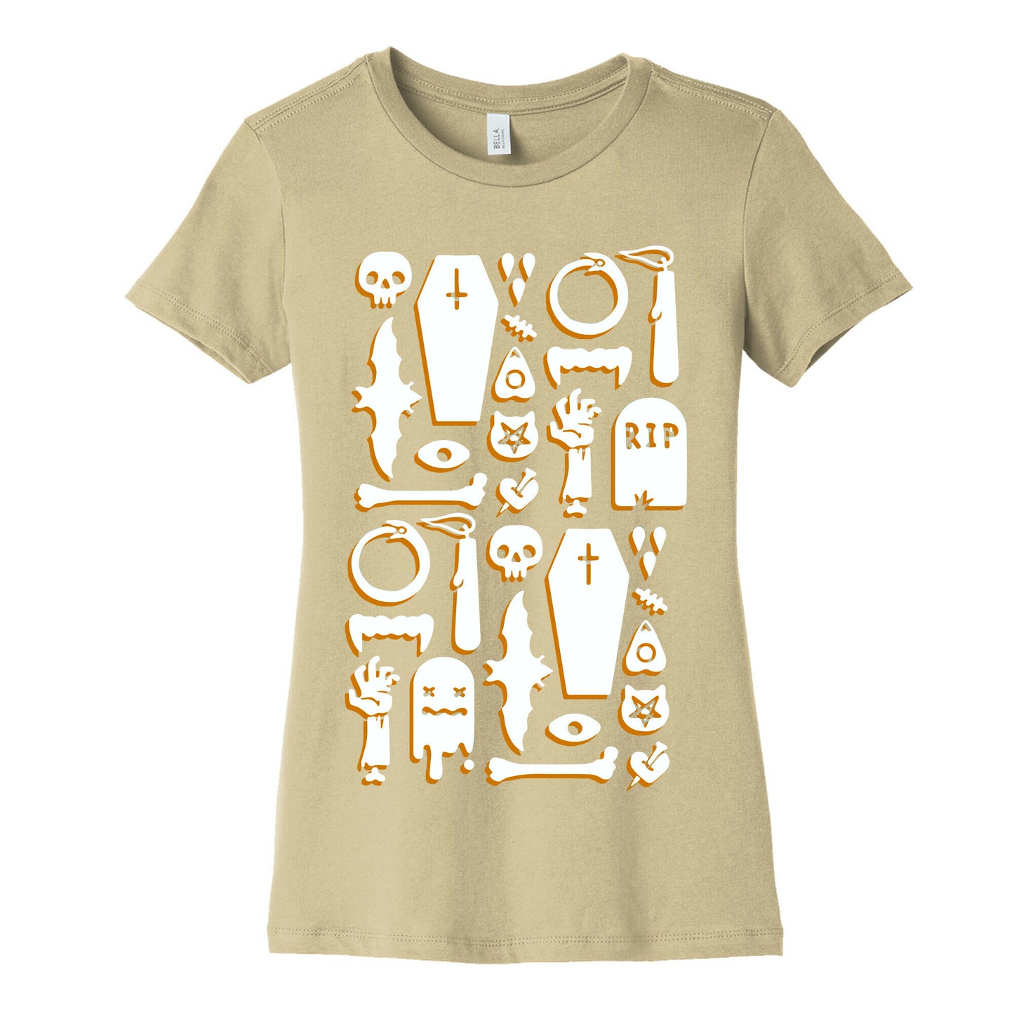 Simple Halloween Pattern Women's Cotton Tee