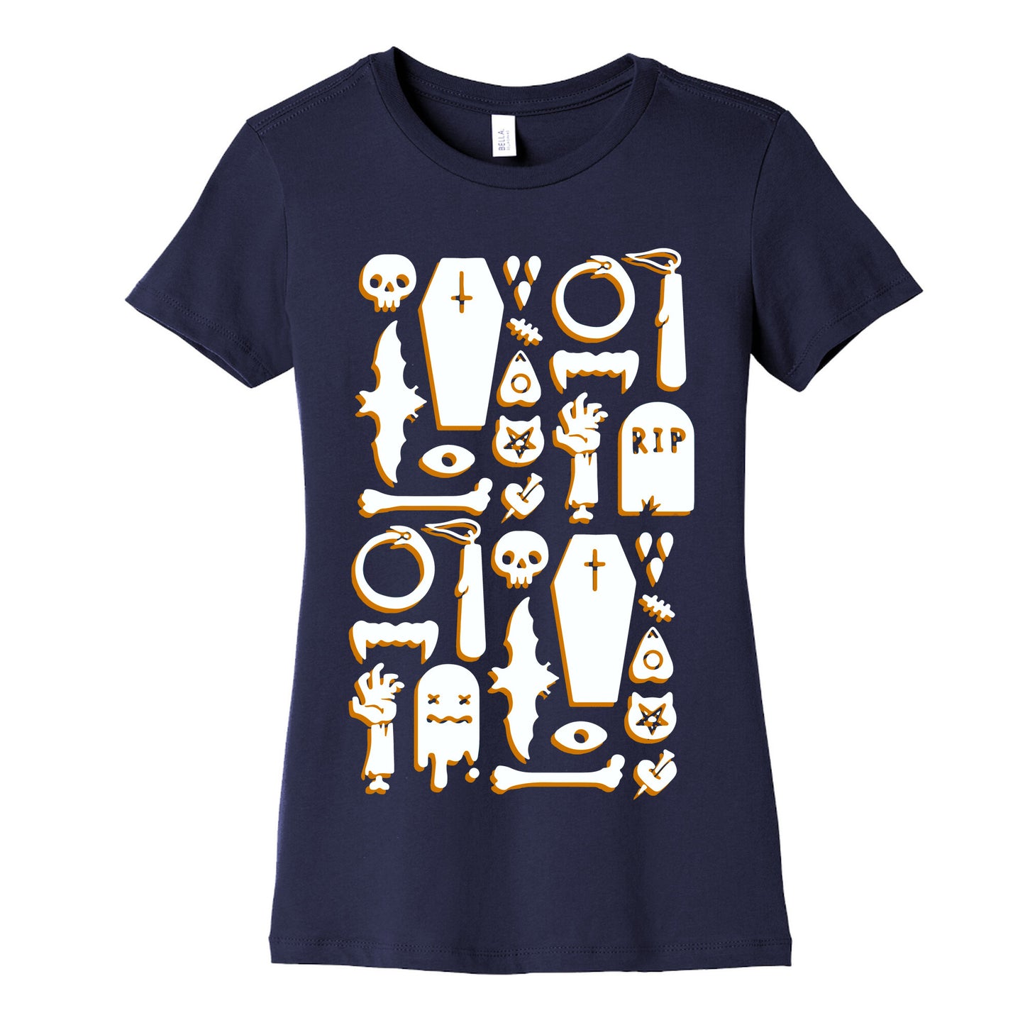 Simple Halloween Pattern Women's Cotton Tee