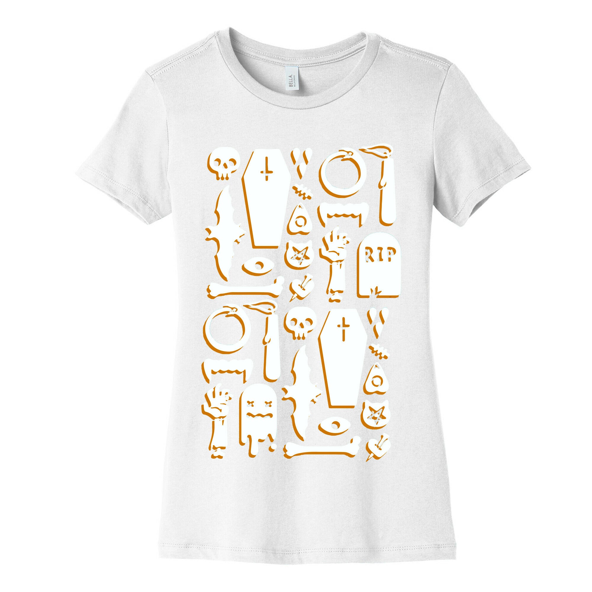Simple Halloween Pattern Women's Cotton Tee