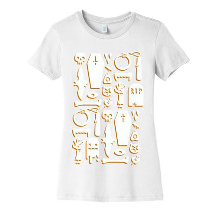 Simple Halloween Pattern Women's Cotton Tee