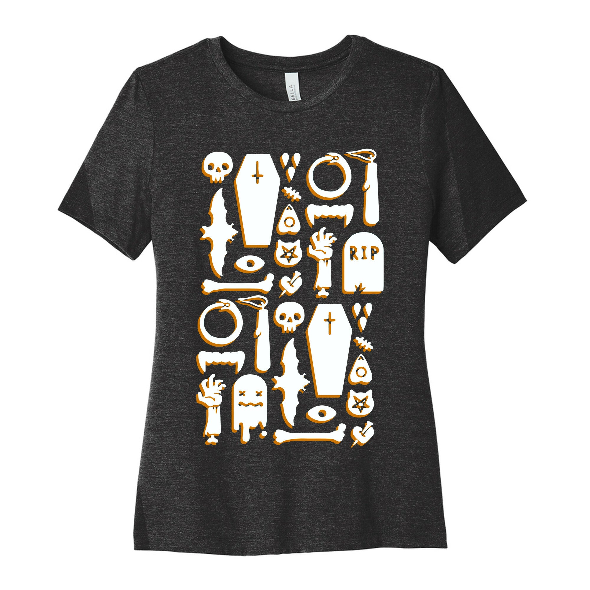 Simple Halloween Pattern Women's Cotton Tee