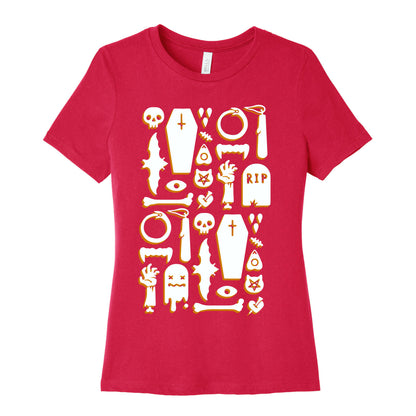 Simple Halloween Pattern Women's Cotton Tee