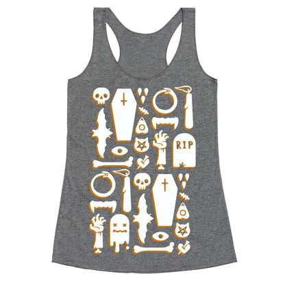 Simple Halloween Pattern Racerback Tank