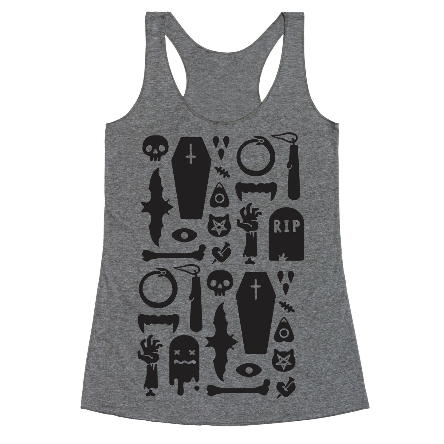 Simple Halloween Pattern Racerback Tank