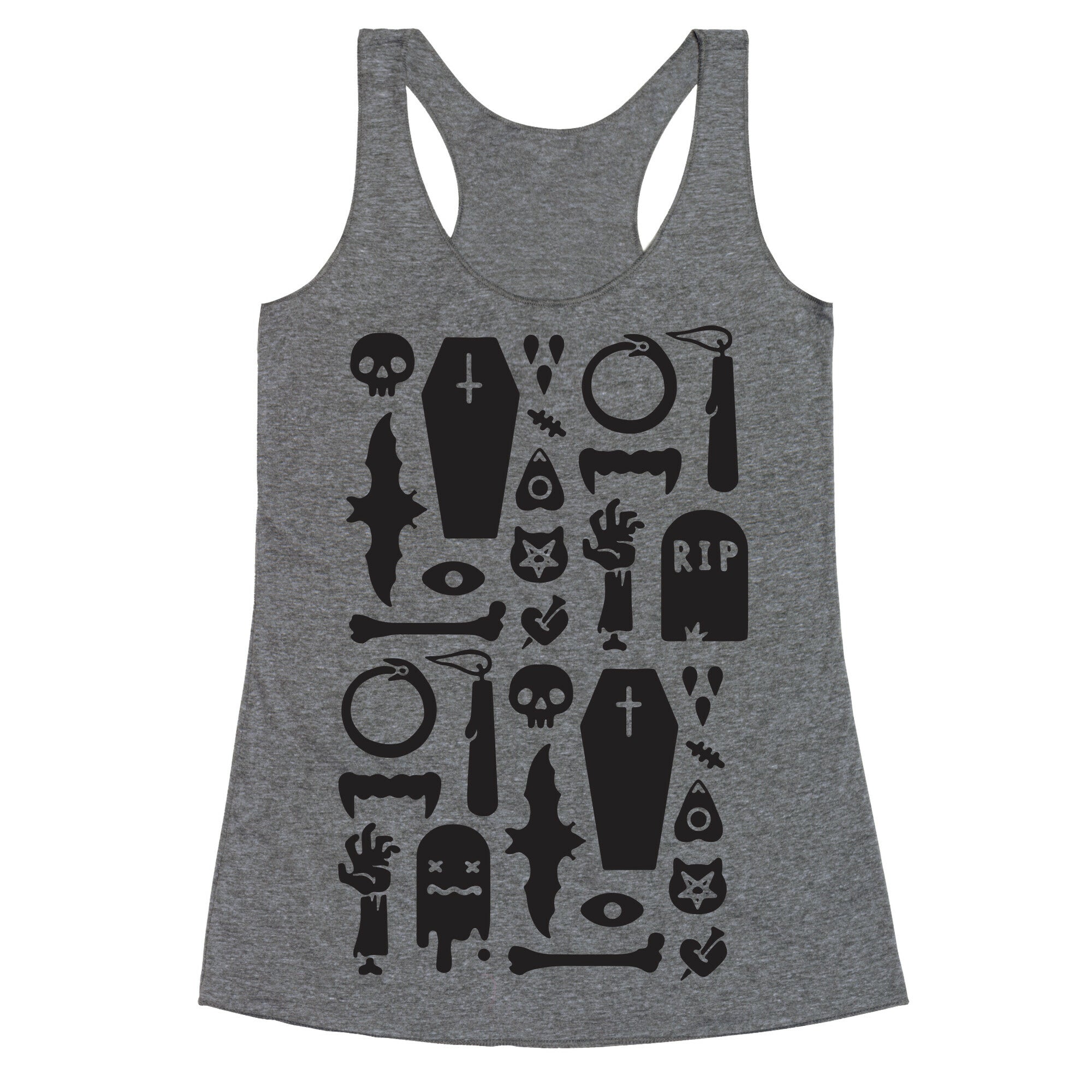 Simple Halloween Pattern Racerback Tank
