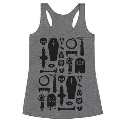 Simple Halloween Pattern Racerback Tank