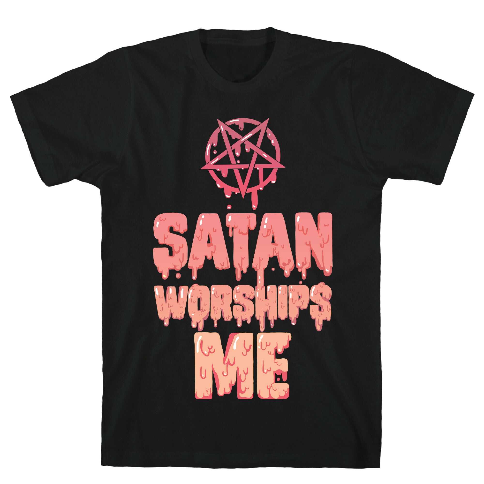Satan Worships Me T-Shirt