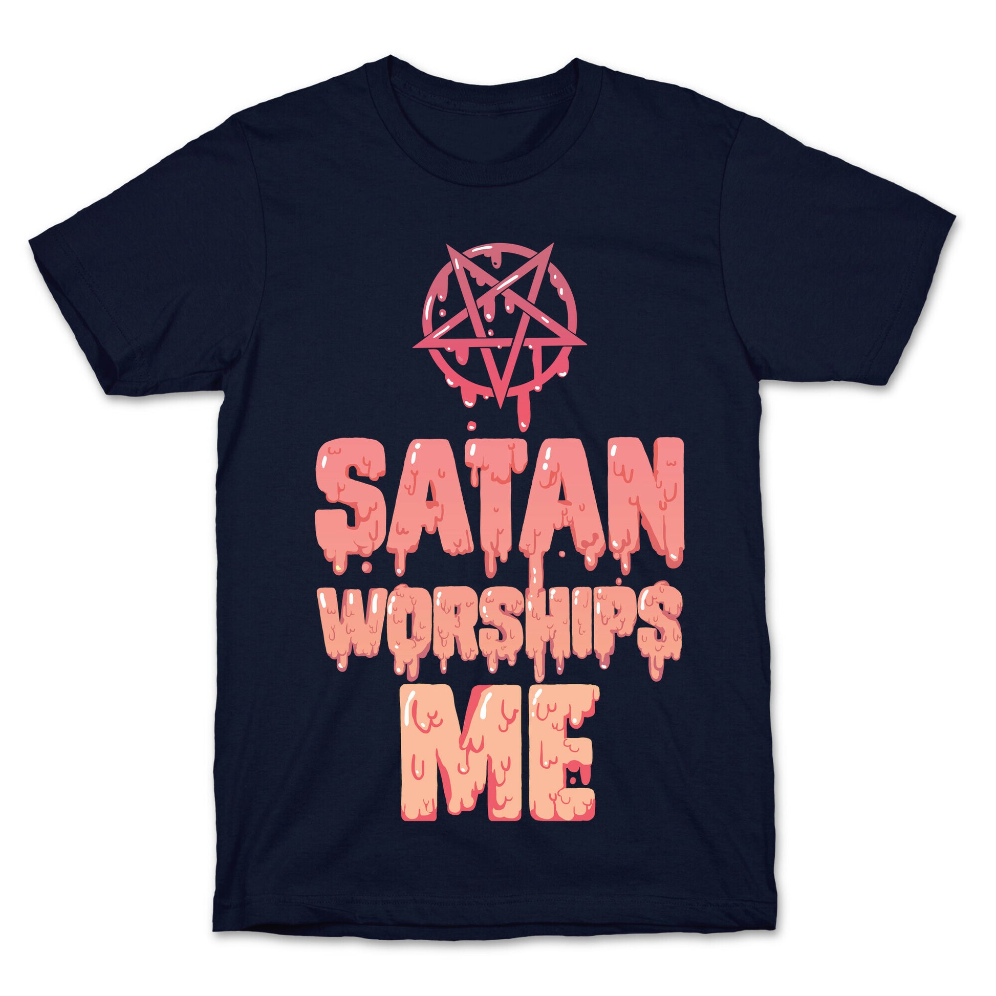 Satan Worships Me T-Shirt