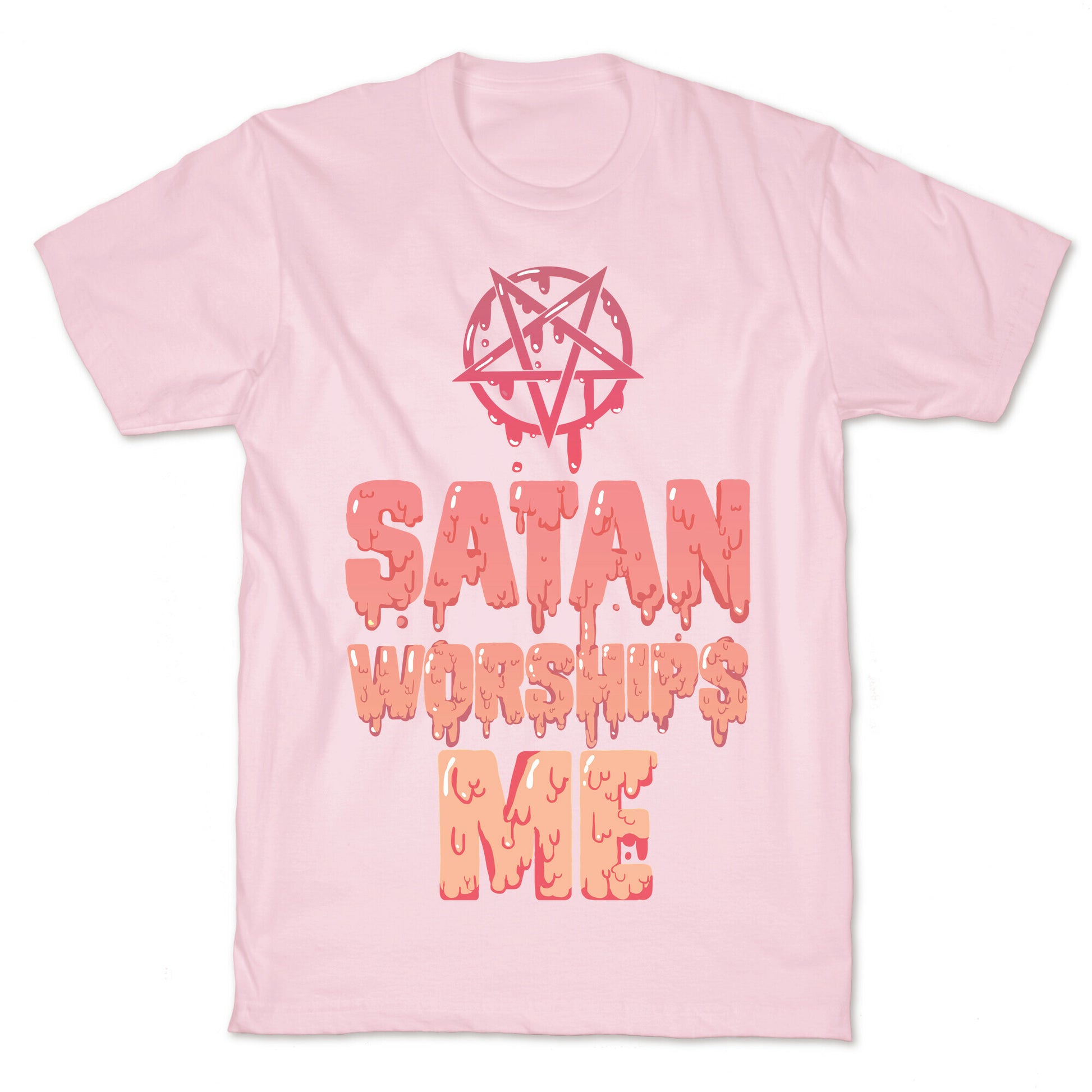 Satan Worships Me T-Shirt