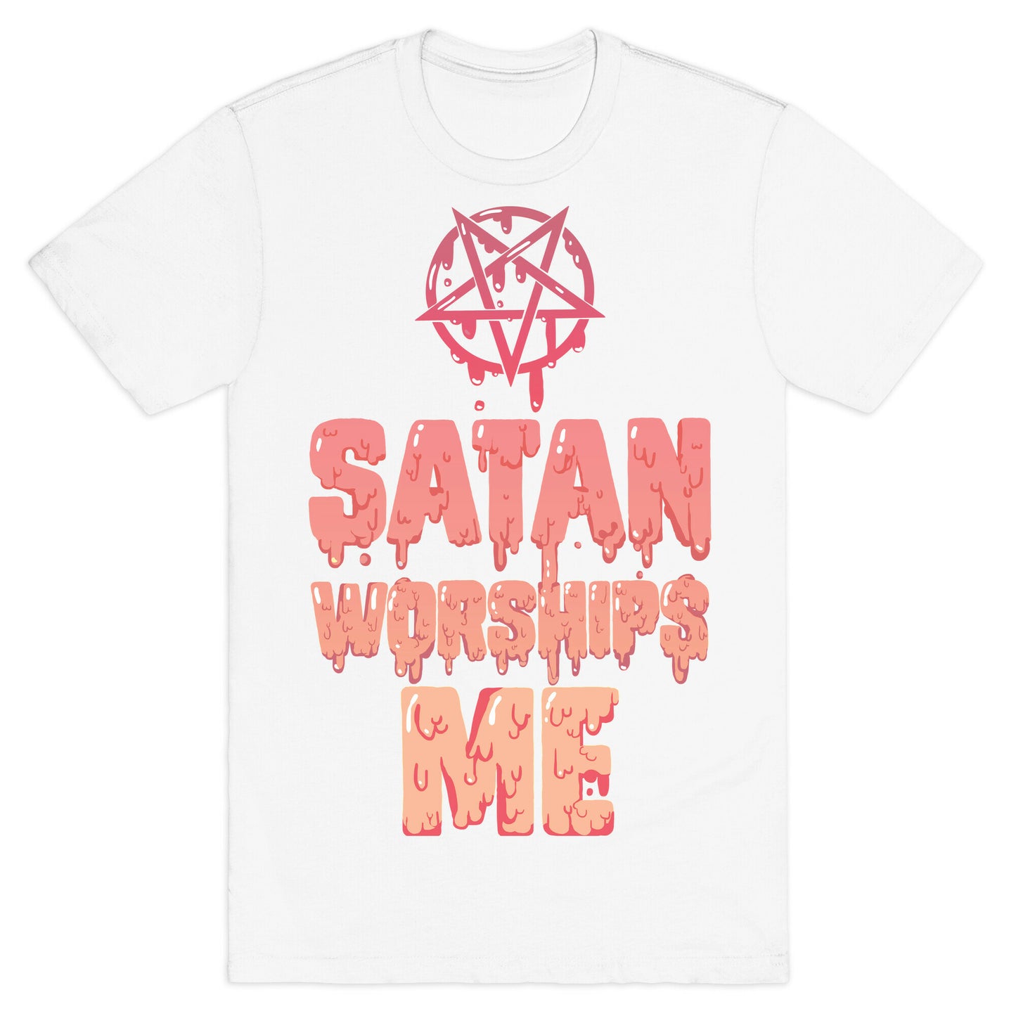 Satan Worships Me T-Shirt