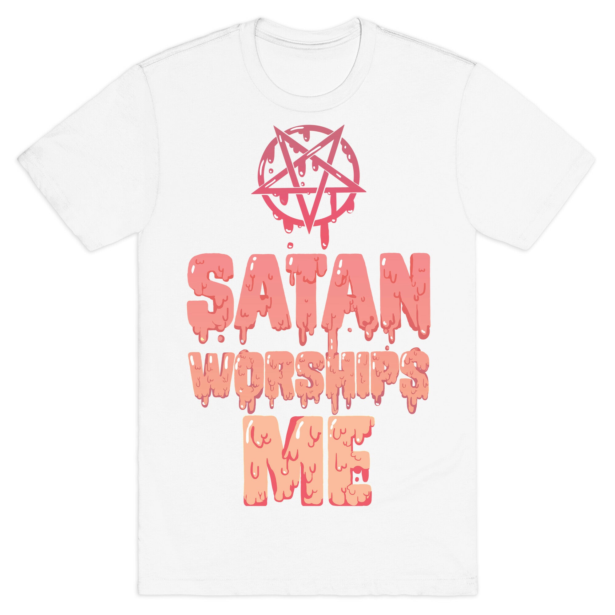 Satan Worships Me T-Shirt