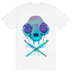 Cat Skull & Crochet Hooks T-Shirt