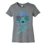 Cat Skull & Crochet Hooks Women's Cotton Tee