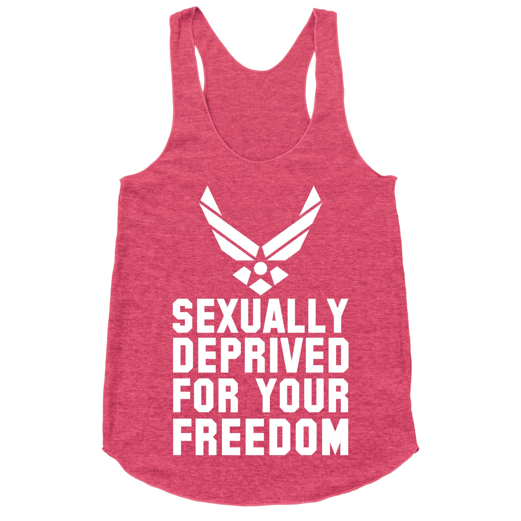 Sexually Deprived For Your Freedom (Air Force) Racerback Tank