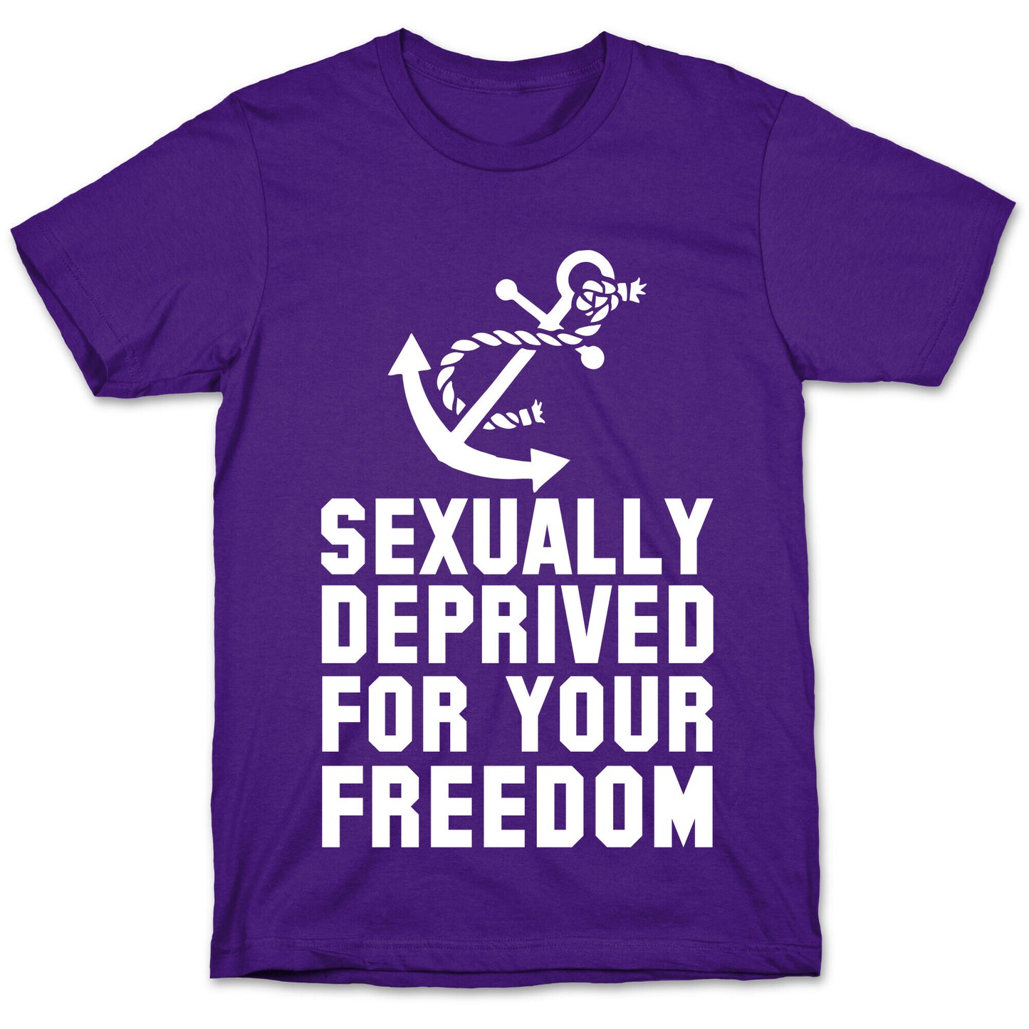 Sexually Deprived For Your Freedom (Navy) T-Shirt