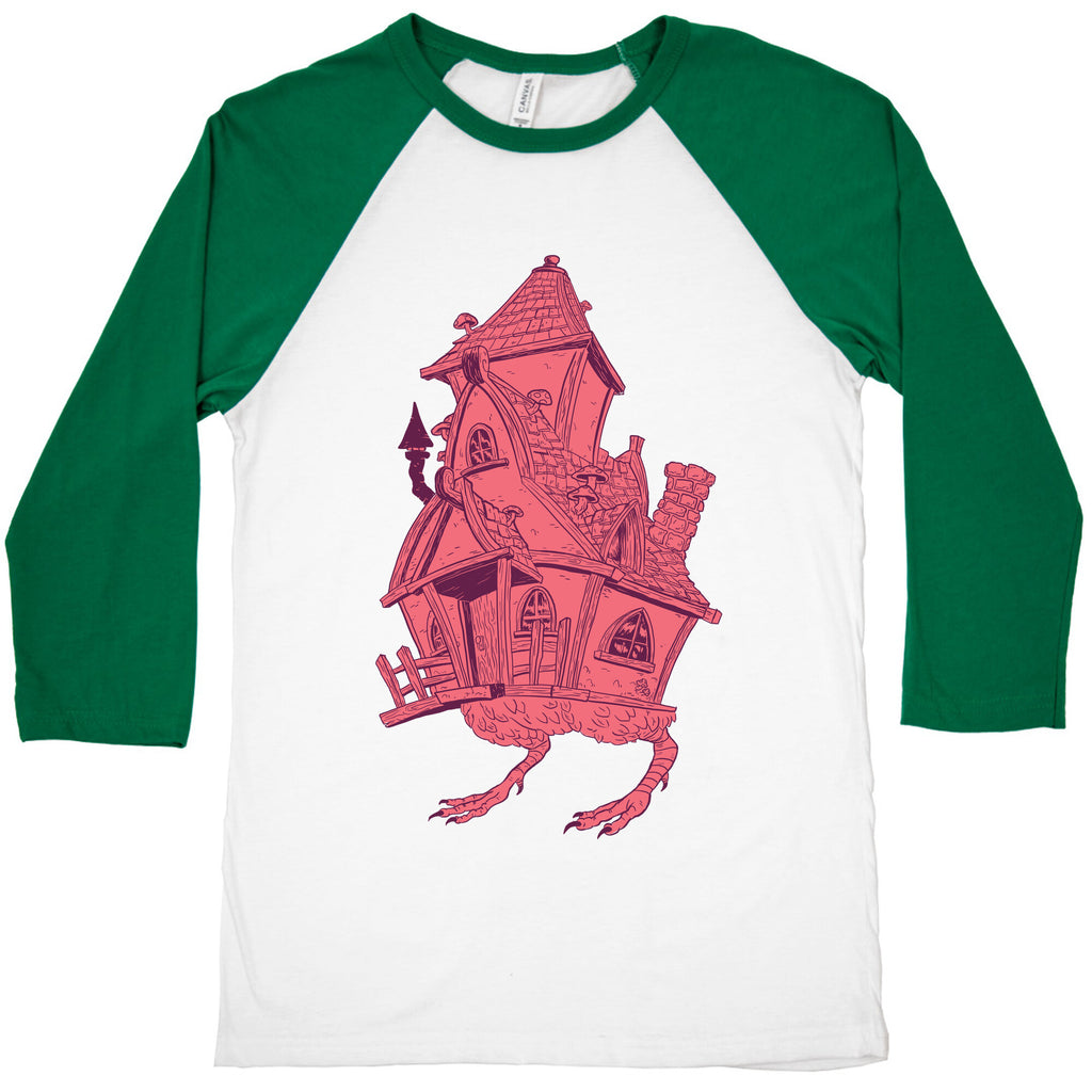 Baba Yaga's House Baseball Tee