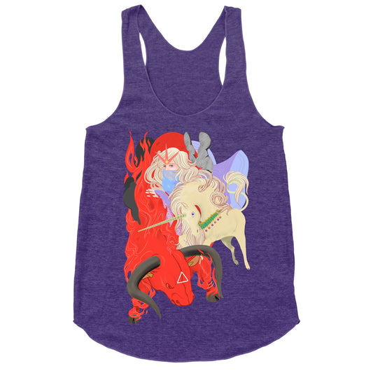 The Last Unicorn and the Red Bull Racerback Tank