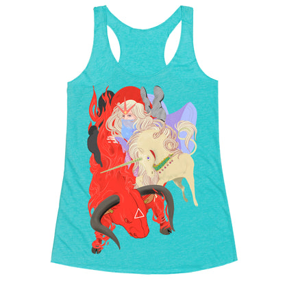 The Last Unicorn and the Red Bull Racerback Tank