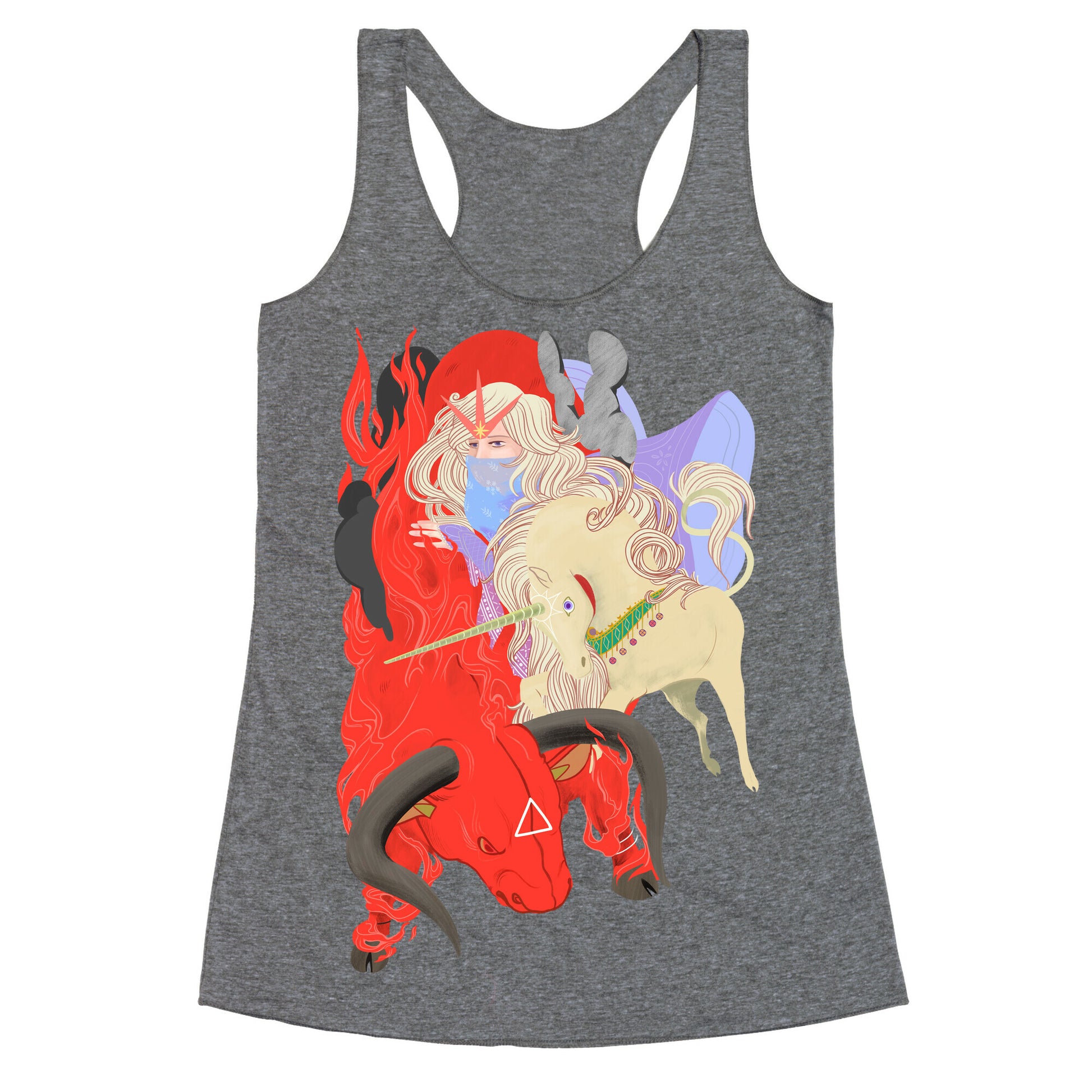 The Last Unicorn and the Red Bull Racerback Tank