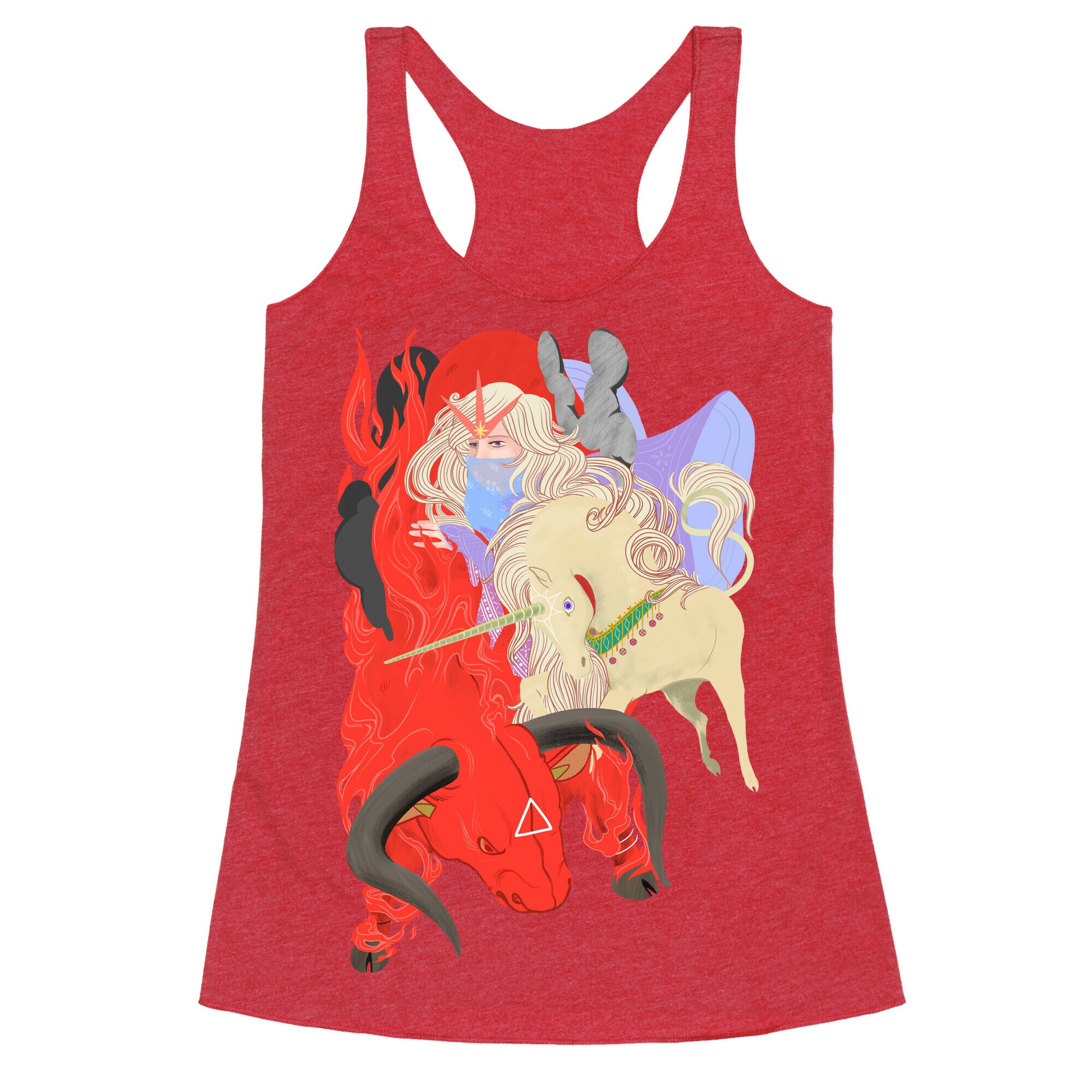 The Last Unicorn and the Red Bull Racerback Tank