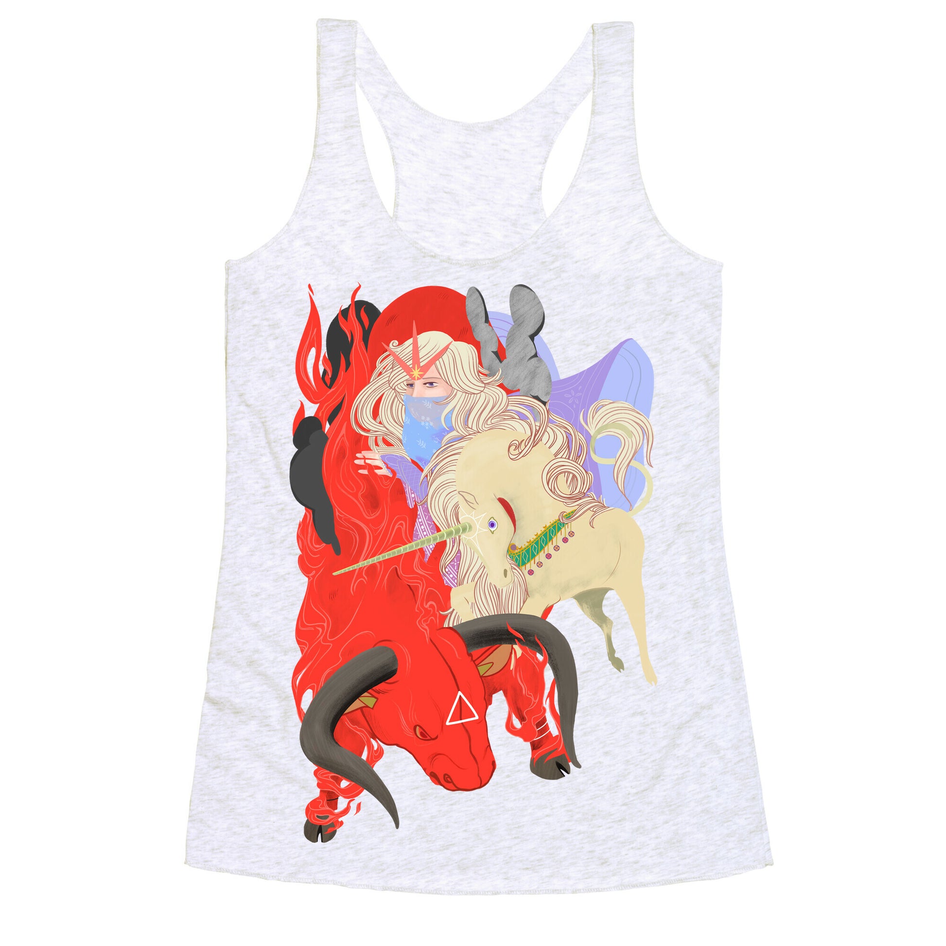 The Last Unicorn and the Red Bull Racerback Tank