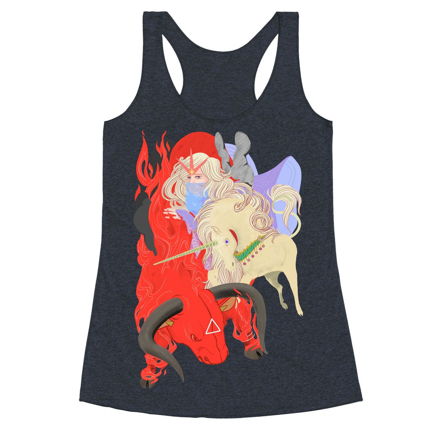 The Last Unicorn and the Red Bull Racerback Tank