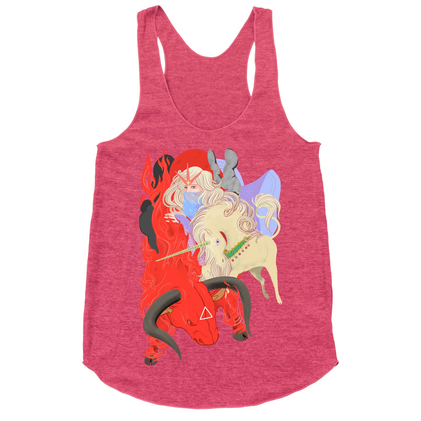 The Last Unicorn and the Red Bull Racerback Tank