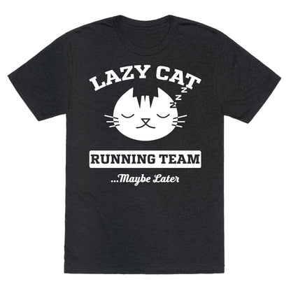 Lazy Cat Running Team Unisex Triblend Tee