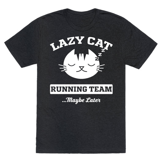 Lazy Cat Running Team Unisex Triblend Tee