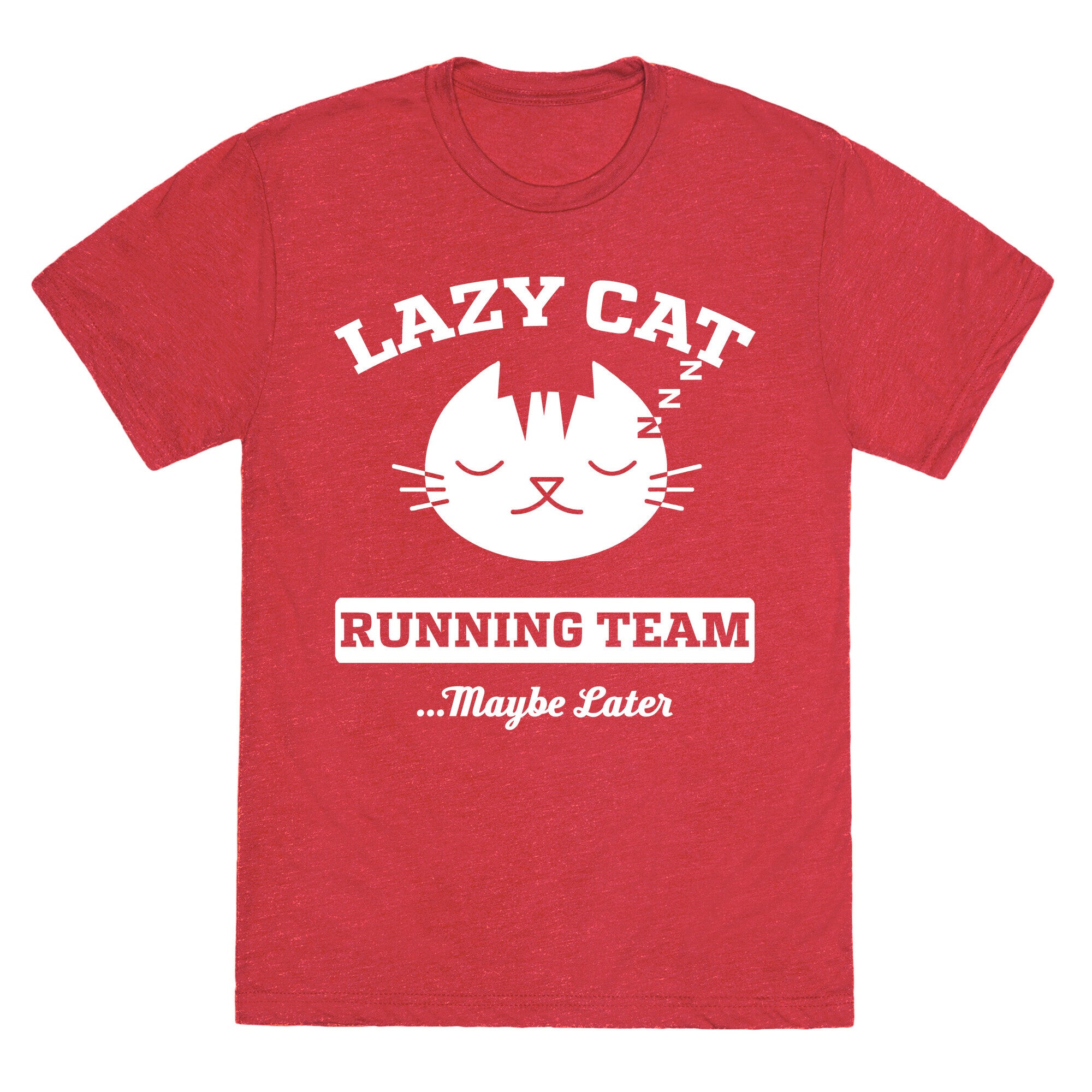 Lazy Cat Running Team Unisex Triblend Tee