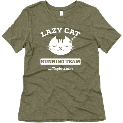 Lazy Cat Running Team Women's Triblend Tee