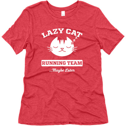 Lazy Cat Running Team Women's Triblend Tee