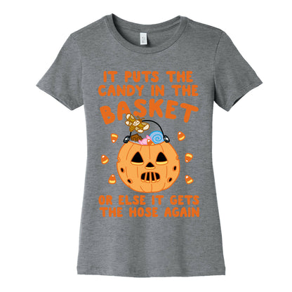 It Puts The Candy In The Basket Women's Cotton Tee