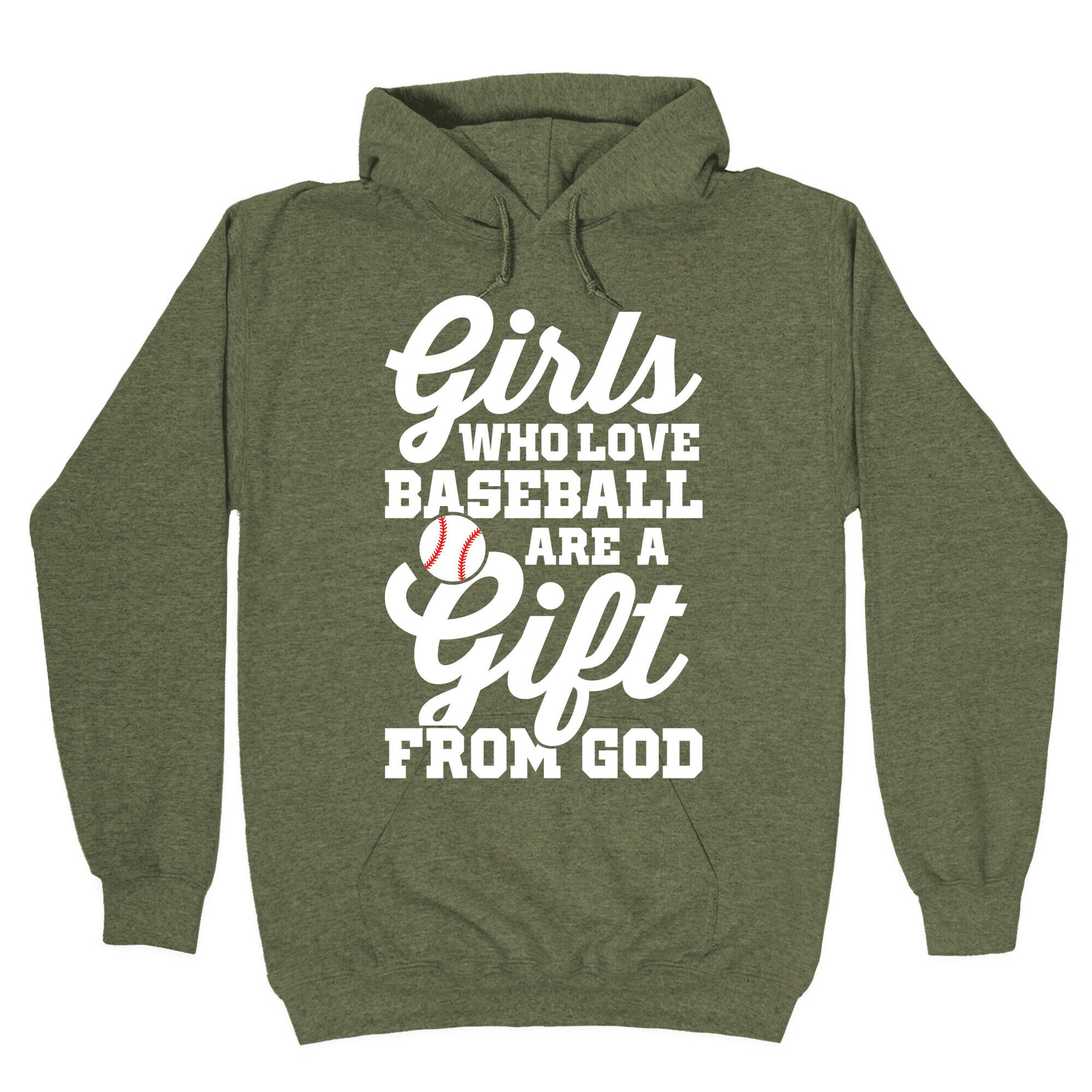 Girls Who Love Baseball Are A Gift From God Hoodie