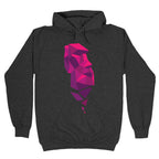 Fractal Moai Head Hoodie