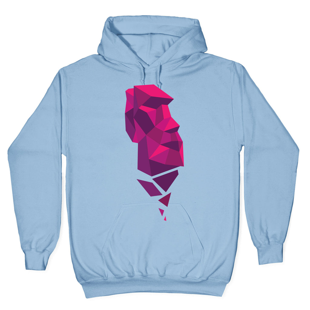 Fractal Moai Head Hoodie