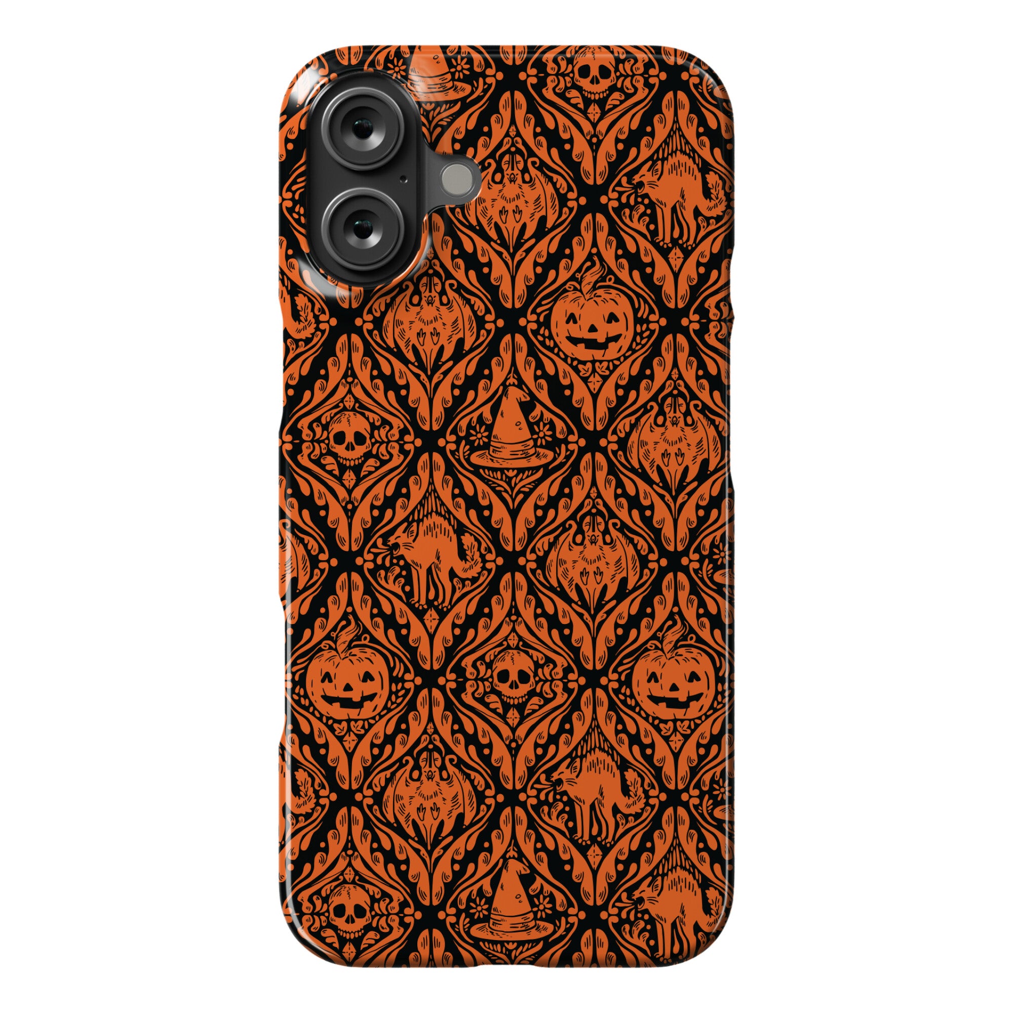 Spooky Vintage Halloween Pattern Phone Case