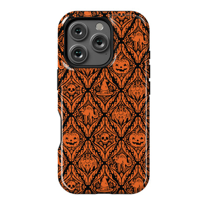 Spooky Vintage Halloween Pattern Phone Case